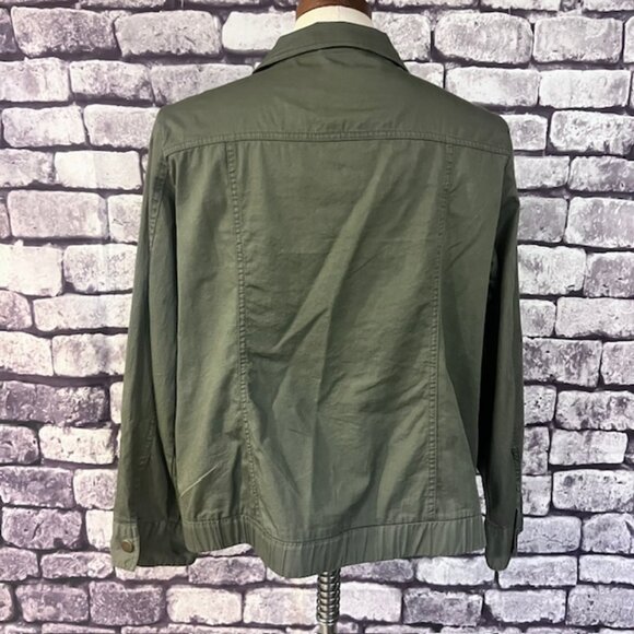 Westbound Green Zip Up Long Sleeve Jacket Size PL - Picture 5 of 8